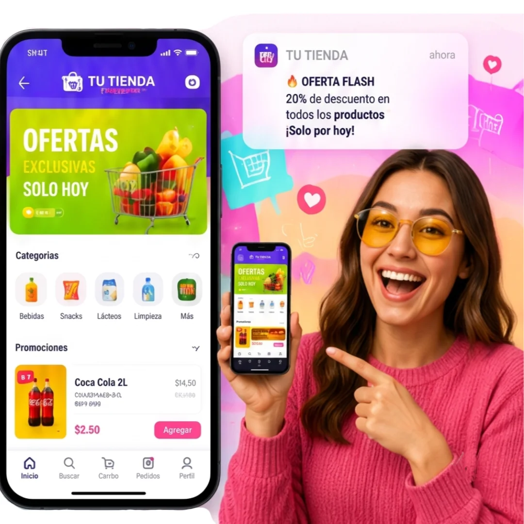 Interfaz de App Tu Tienda
